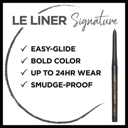L'Oreal Paris Le Liner Signature Mechanical Eyeliner – Taupe Grey Tweed, Easy-Glide, Waterproof, 24Hr Wear