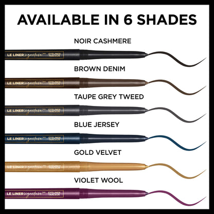 L'Oreal Paris Le Liner Signature Mechanical Eyeliner – Taupe Grey Tweed, Easy-Glide, Waterproof, 24Hr Wear