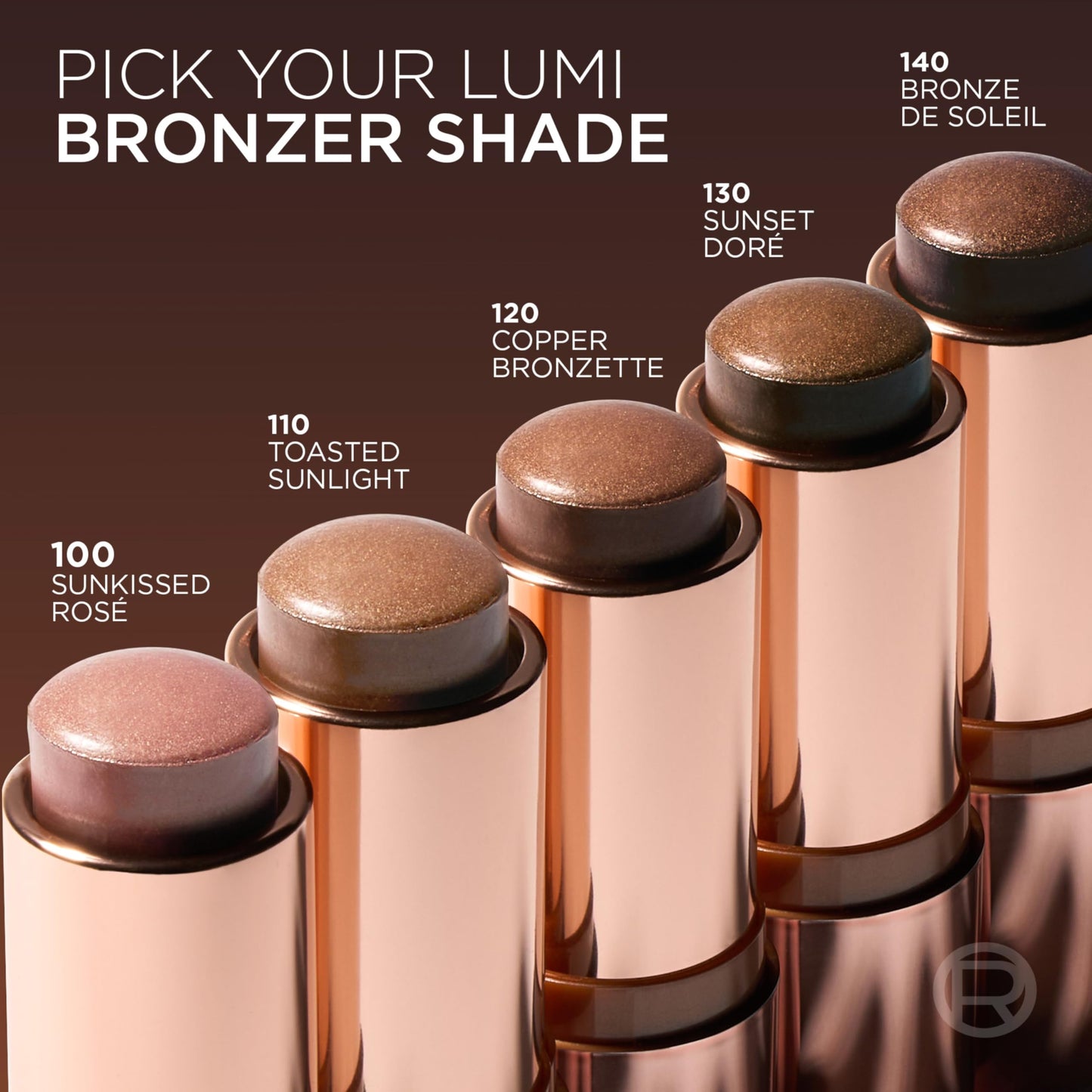 L'Oreal Paris Lumi Bronze Le Stick Soleil Bronzer Stick - Cream-to-Powder, 140 Bronze De Soleil
