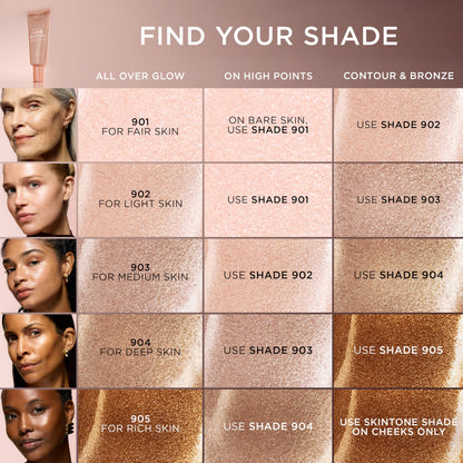 L'Oreal Paris Lumi Glotion – Natural Glow Enhancer & Illuminating Highlighter, 902 Light