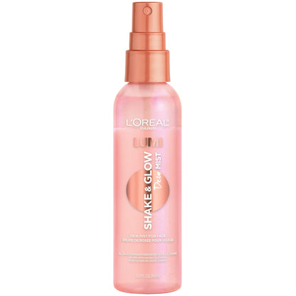 L'Oreal Paris LUMI Shake & Glow Dew Mist — Hydrating, Soothing Face Mist for Prep, Set, and Refresh | Natural Finish, 3 fl oz