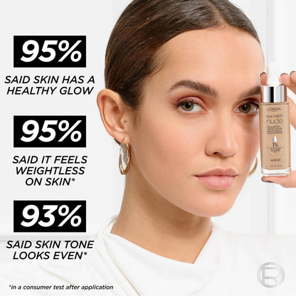 L'Oreal Paris True Match Nude Hyaluronic Serum Foundation – Cool Deep 7.5-8.5 (1% HA) | Hydrating Tint