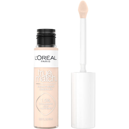 L'Oreal Paris True Match Radiant Serum Concealer – Brightening Under Eye with 1.5% Hyaluronic Acid & Caffeine, 0.33 oz