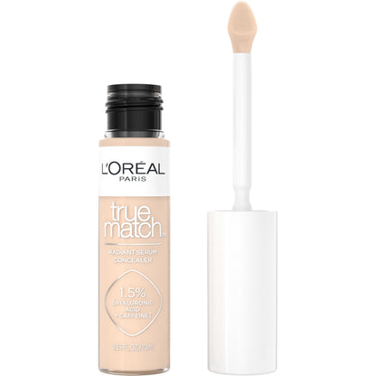 L'Oreal Paris True Match Radiant Serum Concealer – Hydrating Under-Eye Coverage with Hyaluronic Acid & Caffeine
