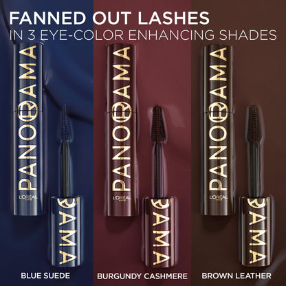 L'Oréal Paris Voluminous Panorama Chromatic Mascara – Brown Leather, 24h Wear