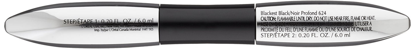 Voluminous Superstar Mascara, Waterproof by L’Oréal Paris – Blackest Black, 0.41 Fl Oz, 1 Count