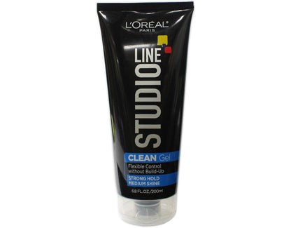 L'Oreal Studio Clean Gel Strong Hold 6.8 oz – Value Pack of 2