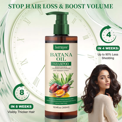 Batana Oil Shampoo for Hair Growth – Lorrnyee with Rosemary, Biotin & Keratin