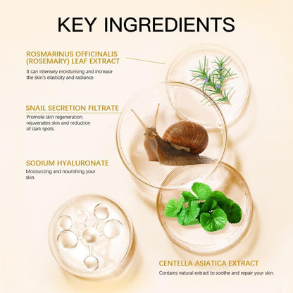 Loske Snail Mucin Serum – Hydration, Gentle Repair & Versatile Care