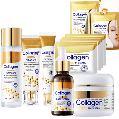 LOTIZUO Collagen Skin Care Set – 13-Piece Hydrating Facial Kit for Women
