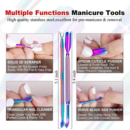 Louinstic Gel Polish Remover Kit – Fast 2-5 Minute Gel Removal, No Soak