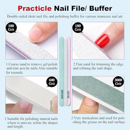 LOUINSTIC 2×15 ml Easy & Quick Gel Nail Remover Kit – Acetone-Free, No Soak, 2–5 Minute Removal