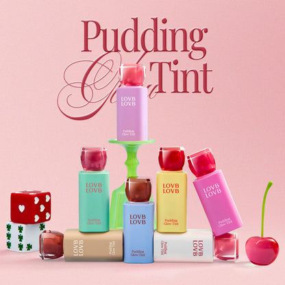 LOVB LOVB Pudding Glow Lip Tint | Long-Lasting Gloss-to-Stain in Candy Berry – Lightweight, Transfer-Proof Color