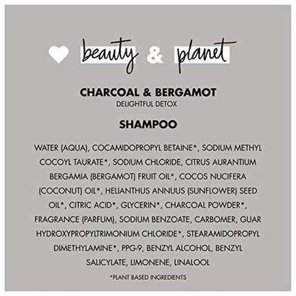 Love Beauty And Planet Clarifying Shampoo Delightful Detox Charcoal & Bergamot – Vegan, Sulfate-Free & Cruelty-Free