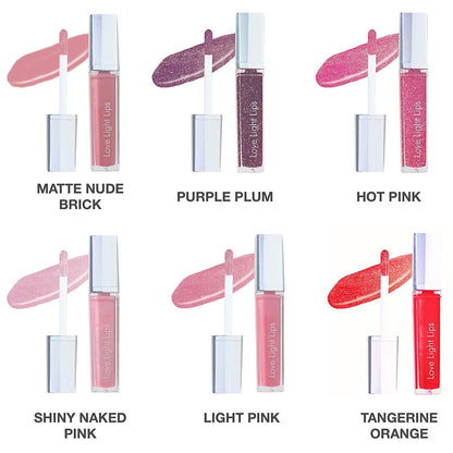 Love Light Lips Lip Gloss – Hydrating Shine with LED Wand & Mirror | Cruelty-Free
