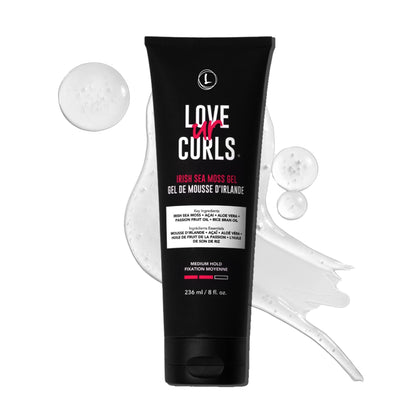 Love Ur Curls Irish Sea Moss Hair Gel — Medium Hold, Vegan & Cruelty-Free, 236mL