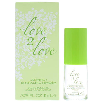 LOVE2LOVE Jasmine & Sparkling Mimosa EDT Travel Size 0.375 oz