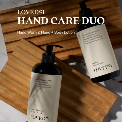 Loved01 Hand Soap & Lotion Set – Oprah's Favorite Things (15 oz Hand Wash + 15 oz Body Lotion)