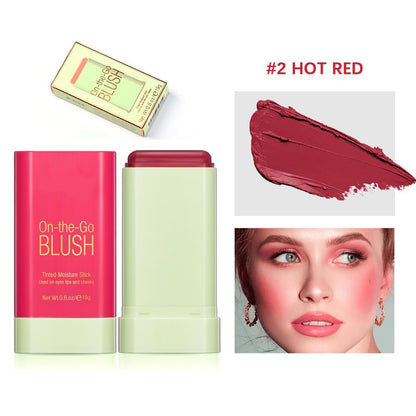 Lovelycat On-the-Go Blush Stick Red – Creamy, Long-Lasting Tint for All Skin Tones, Waterproof
