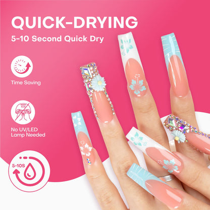 Lovful Extra Strong Brush-On Nail Glue for Press-Ons | Quick-Dry, Long-Lasting (7g)