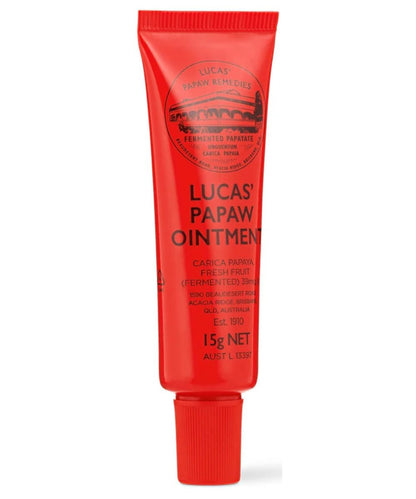 Lucas Papaw Ointment – 15g Tube with Lip Applicator – 2-Pack – Multi-Purpose Skin Relief – Made in Australia