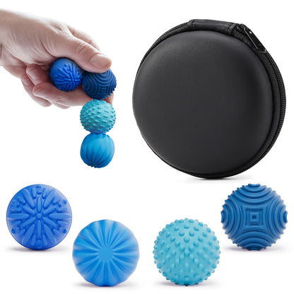 Luckdoor Silicone Magnetic Balls Fidget Toys – 4-Pack Desk Stress Relief for Adults & Teens