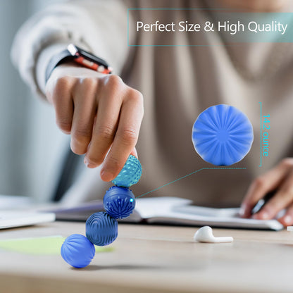 Luckdoor Silicone Magnetic Balls Fidget Toys – 4-Pack Desk Stress Relief for Adults & Teens