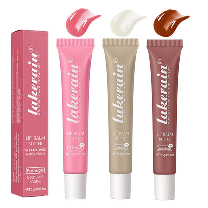 LuckNest 3 Color Glossy Lip Balm – Moisturizing, Non-Sticky High-Shine Lip Glow