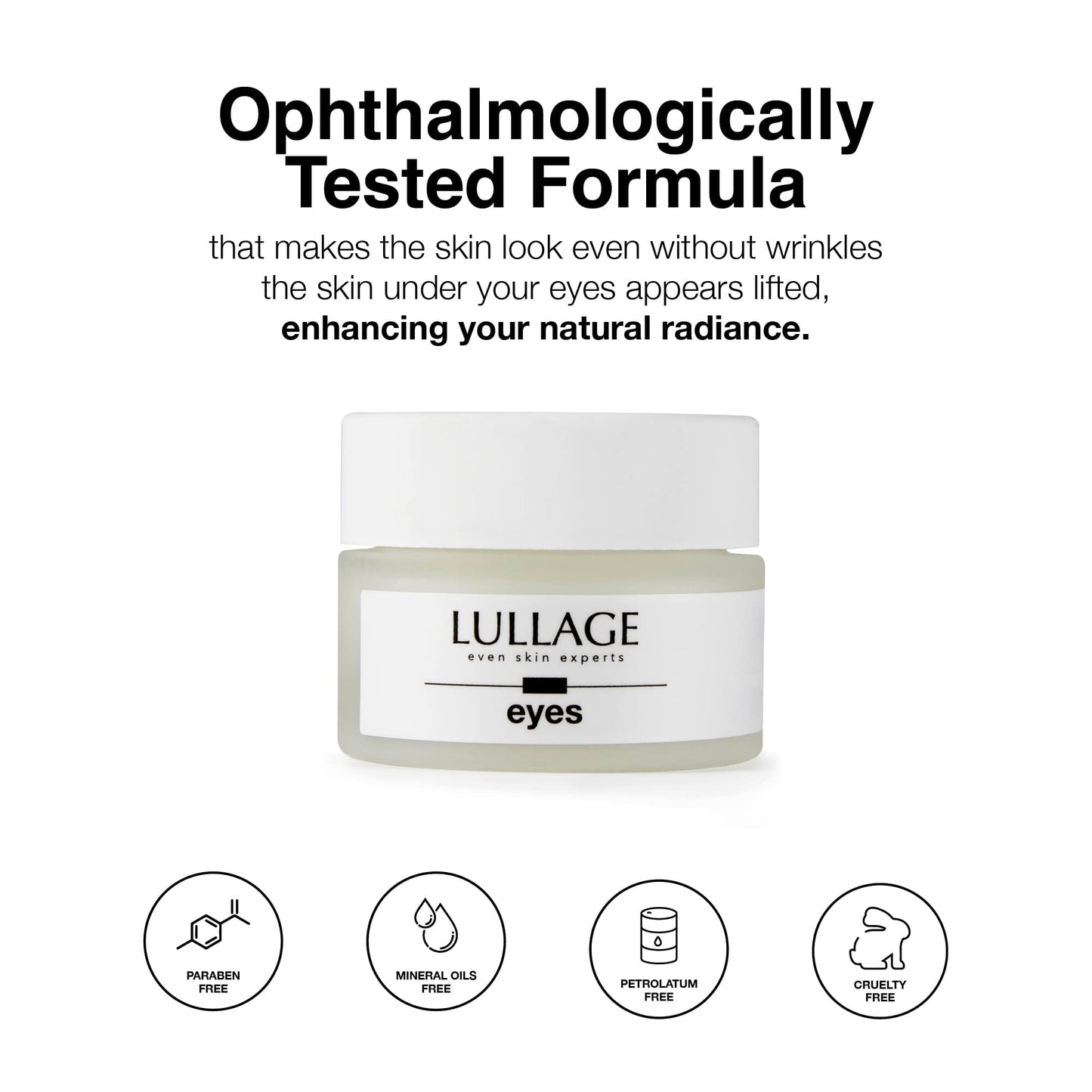 LULLAGE Eye Cream – Reduce Puffiness, Fine Lines & Dark Circles | 0.50 oz