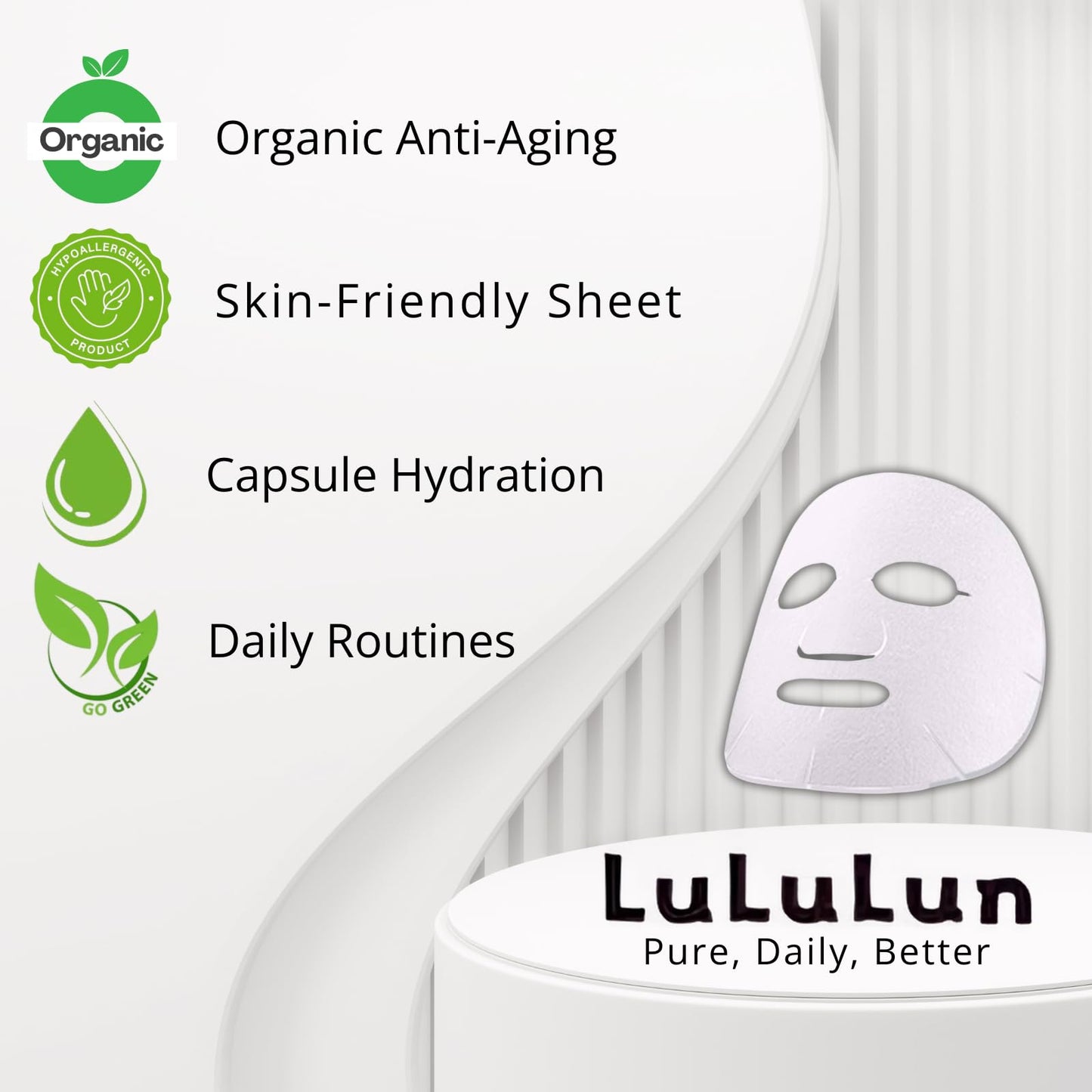 Lululun 14 Sheet Anti Aging Face Mask – Hydration, Collagen & Rice Extract | Japan Skincare