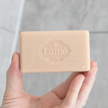 Lume Triple Milled Bar Soap – Toasted Coconut, Rich Moisture, Paraben Free & Phthalate Free (5 oz x 4)
