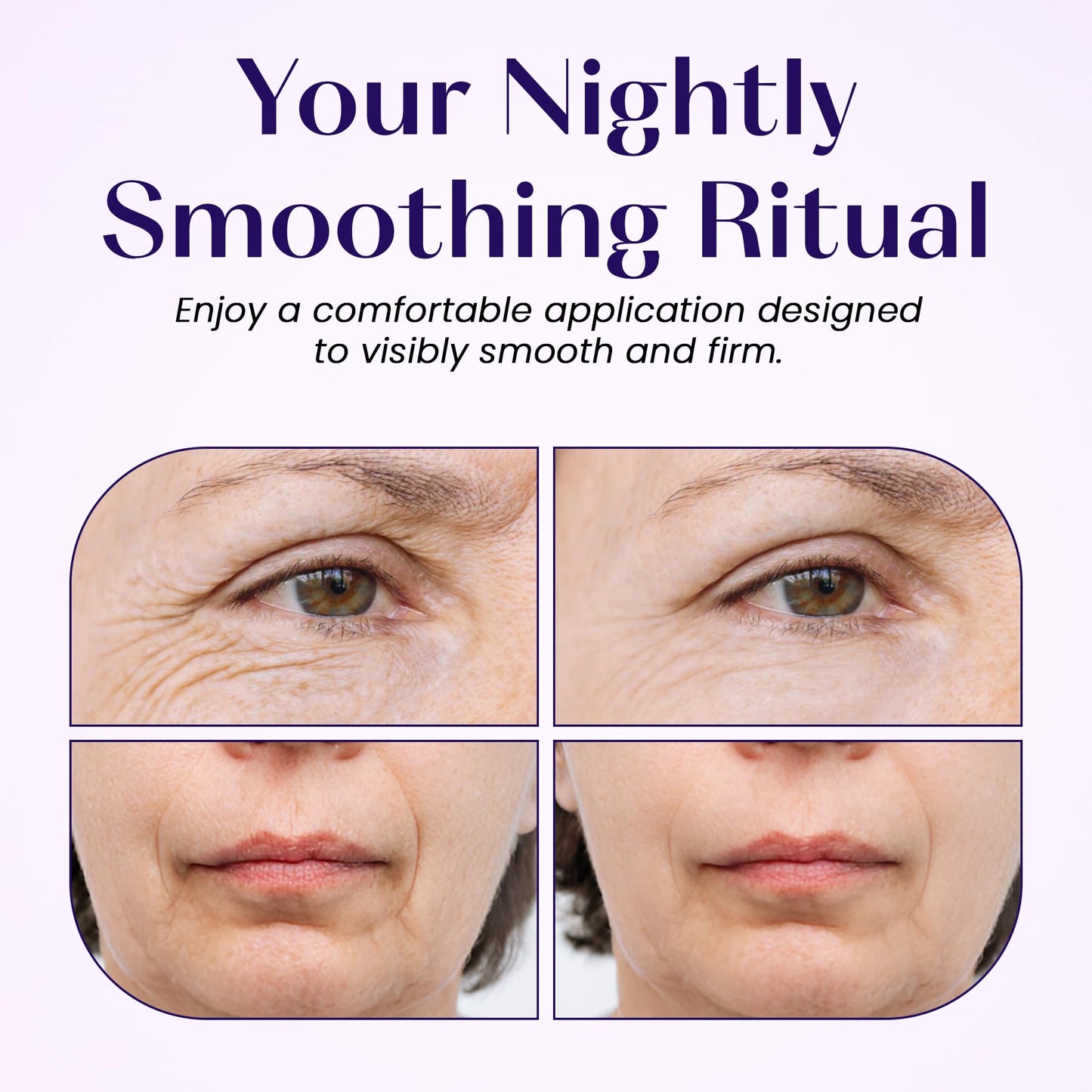 LumiDew Smile Line & Anti Wrinkle Patches – Overnight Face Tape for Forehead, Smile Lines & Lips