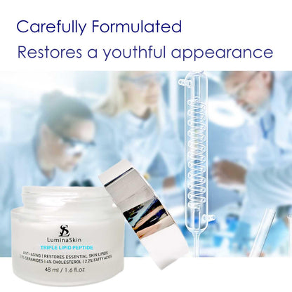 LuminaSkin Triple Lipid Peptide – Restore Mature Skin | Advanced Anti-Aging Cream