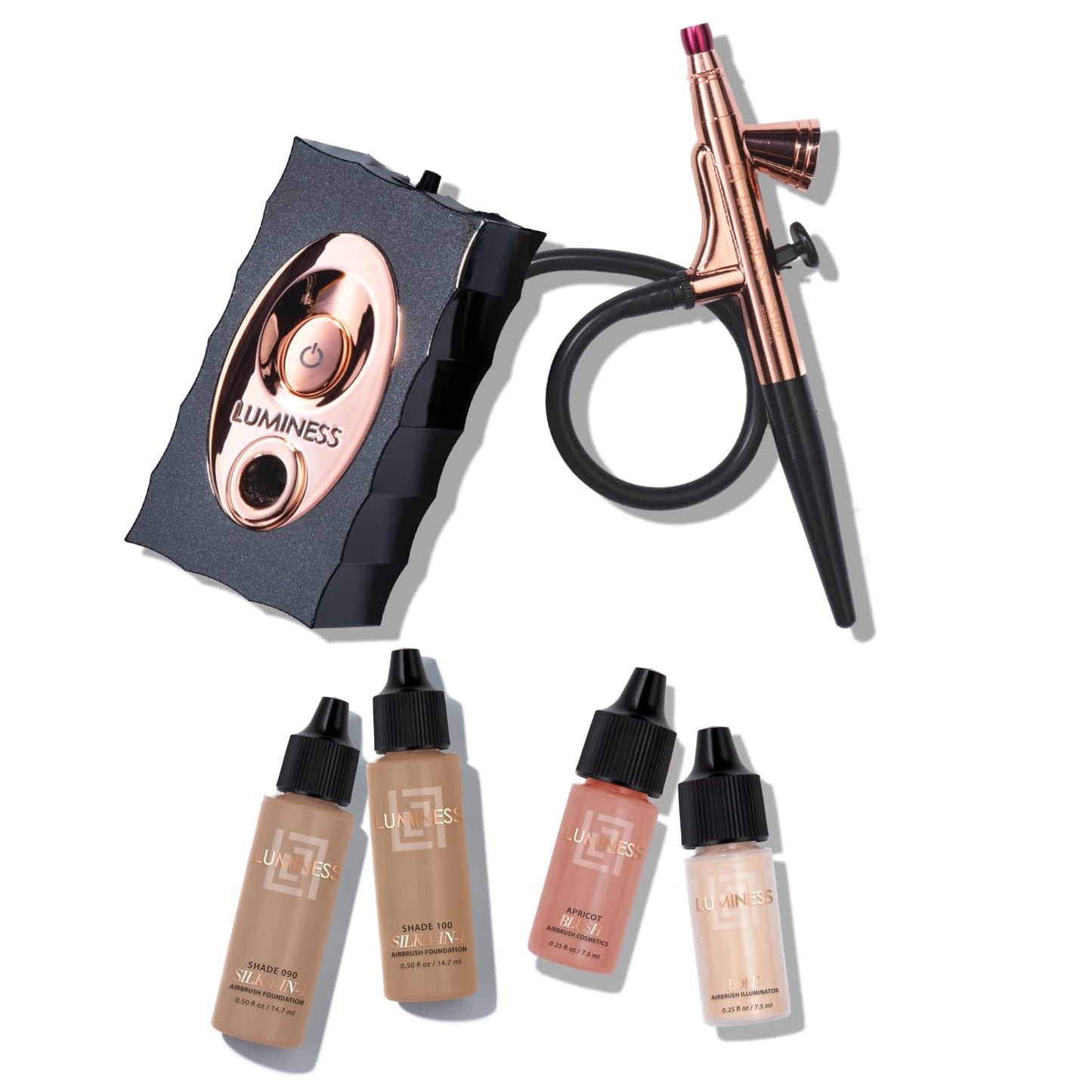 LUMINESS Air Icon Airbrush System with Tan Foundation Starter Kit