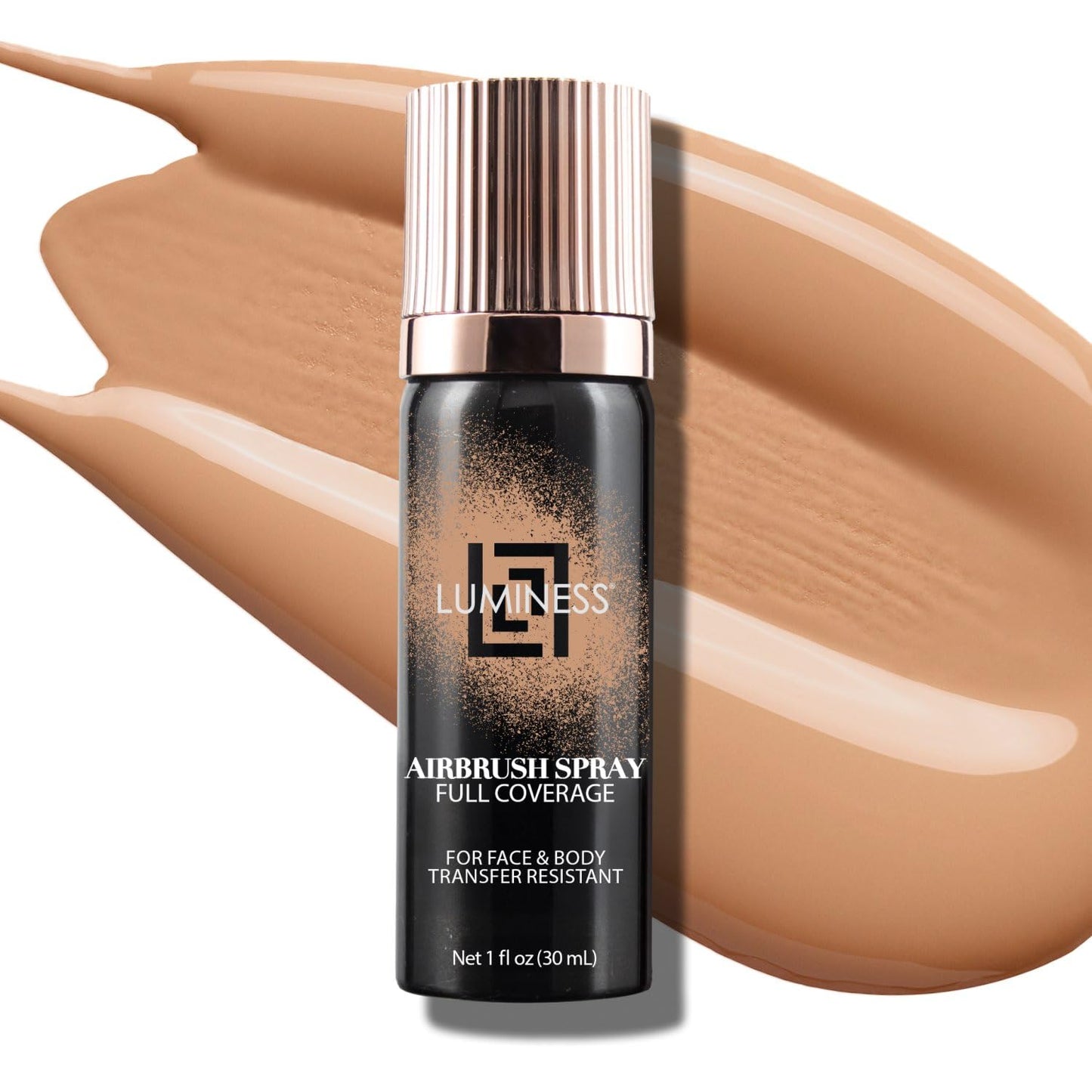 LUMINESS Airbrush Body Coverage – Tattoo Cover Up Foundation (Water-Resistant, Long-Wear, Warm)