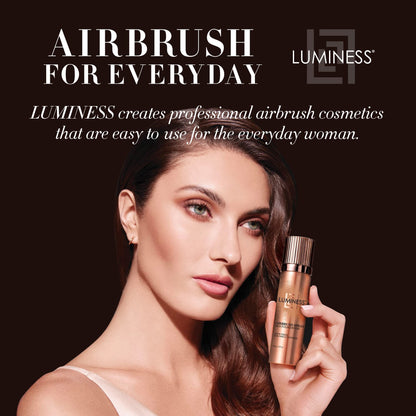 LUMINESS Silk Airbrush Spray Foundation – Full Coverage Hydrating Foundation, Hyaluronic Acid & Silk (Shade Fair)