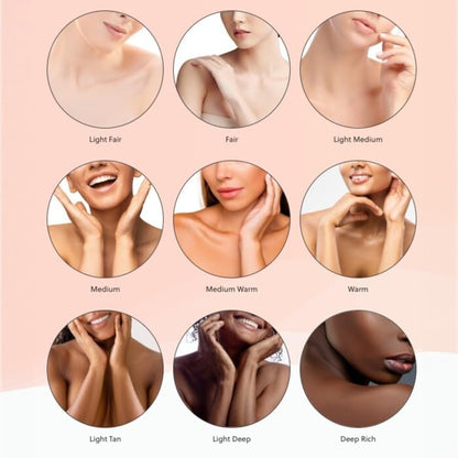 LUMINESS Airbrush Body Coverage: Tattoo Concealment & Full Coverage Foundation (Medium Warm)
