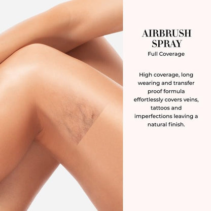 LUMINESS Airbrush Body Coverage - Full Coverage Foundation for Face & Body (Light Deep) | Water-Resistant
