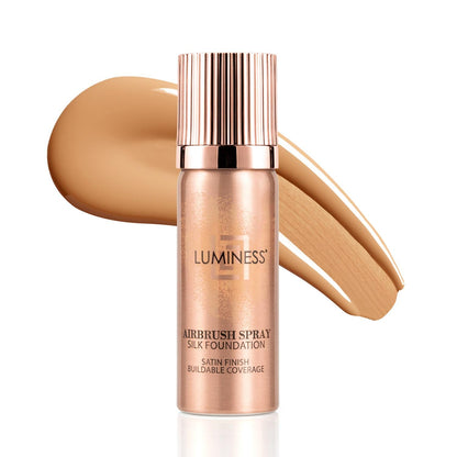 LUMINESS Silk Airbrush Spray Foundation (040-Medium) – Buildable Coverage, Hydration & Long-Lasting Finish