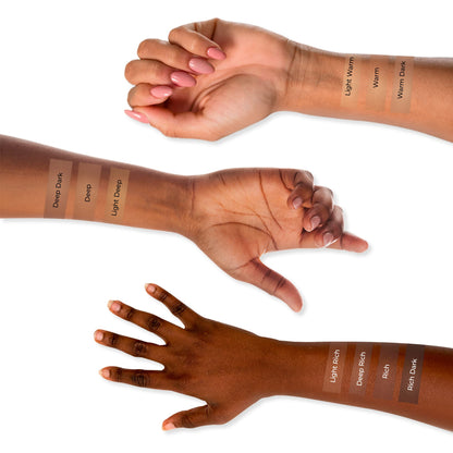 LUMINESS Silk Airbrush Primer & Foundation Kit Deep – Hydration, Buildable Coverage