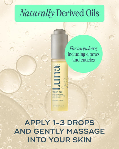Luna Daily Mini Ingrown Hair Oil (10ml) | Travel-Size Hydrating Oil for Delicate Areas