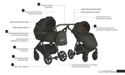Noordi Luno All Trails 2in1, Ocean Blue