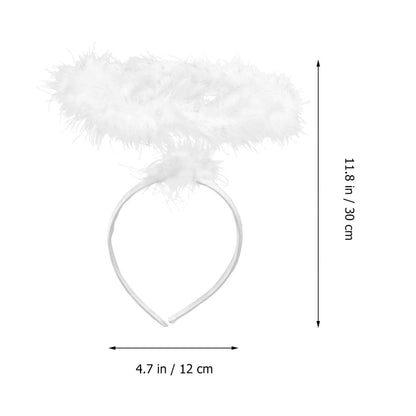 Lurrose 3pcs Angel Headbands White Halo – Halloween Costume Accessories