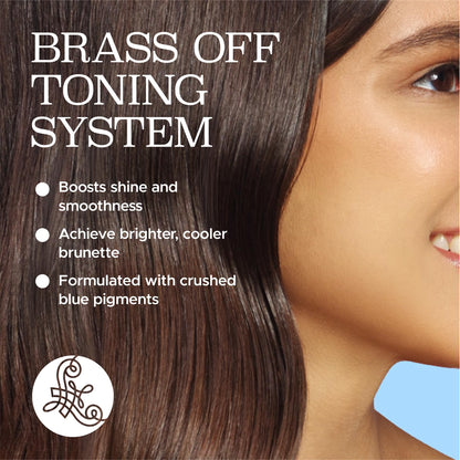 Luseta Color Brightening Blue Shampoo for Brunettes | Neutralizes Brass & Brassy Orange Tones | Sulfate Free 16.9oz