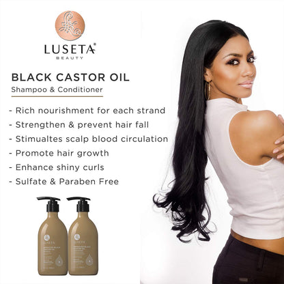 Luseta Jamaican Black Castor Oil Conditioner for Fine, Dry Hair – 16.9oz