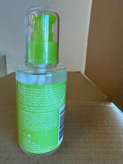 Luseta Macadamia Oil Hair Moisture Serum – Nourishing & Revitalizing for Normal & Dry Hair (3.38oz)