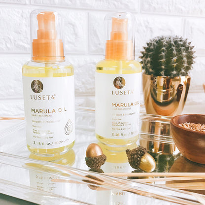 Luseta Marula Oil Hair Treatment for Fine & Dry Hair | Smoothing, Shine & Nourishment
