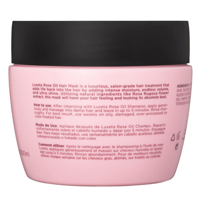 Luseta Rose Oil Hair Mask – Hydrating & Nourishing for Dry Hair | 16.9 oz | Sulfate & Paraben Free