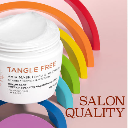 Luseta Tangle Free Hair Mask with Keratin & Argan Oil | Color Safe 16.9oz