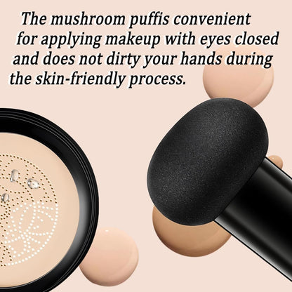 Luvie Glow Foundation for Mature Skin – Warm Cushion CC Cream with Hyaluronic Acid